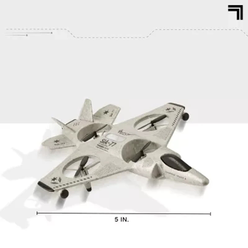 Sharper Image Remote Controlled Thunderbolt Jet X2 Stunt Drone