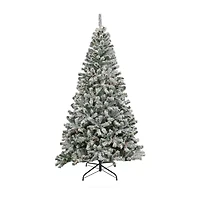 National Tree Co. 7.5ft Pre-Lit Frosted Spruce Flocked Christmas Tree