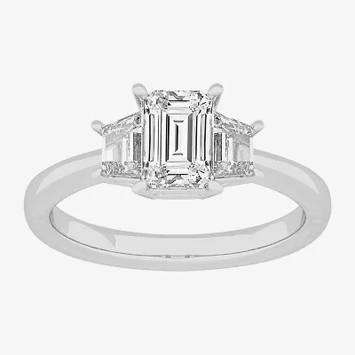 G-H / Si1-Si2) Womens / CT. T.W. Lab Grown White Diamond 14K Gold 3-Stone Engagement Ring