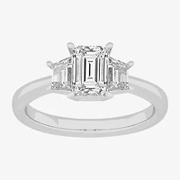 G-H / Si1-Si2) Womens / CT. T.W. Lab Grown White Diamond 14K Gold 3-Stone Engagement Ring
