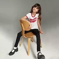 Levi's® Retro Ringer Big Kid Girls Round Neck Short Sleeve Regular Fit Graphic T-Shirt