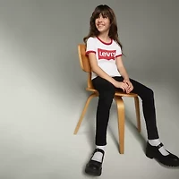 Levi's® Retro Ringer Big Kid Girls Round Neck Short Sleeve Regular Fit Graphic T-Shirt