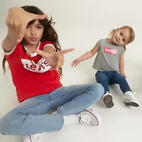 Levi's® Retro Ringer Big Kid Girls Round Neck Short Sleeve Regular Fit Graphic T-Shirt