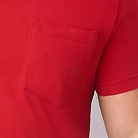 St. John's Bay Super Soft Pocket Mens Crew Neck Short Sleeve Quick Dry Big and Tall T-Shirt