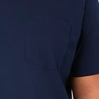 St. John's Bay Super Soft Pocket Mens Crew Neck Short Sleeve Quick Dry Big and Tall T-Shirt