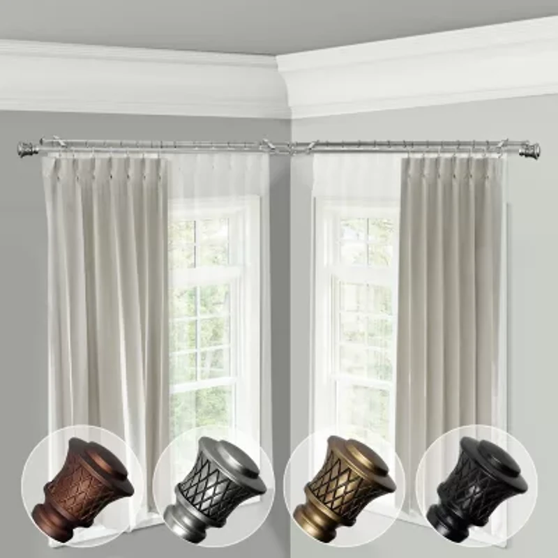 Rod Desyne Lennart Corner Double Curtain