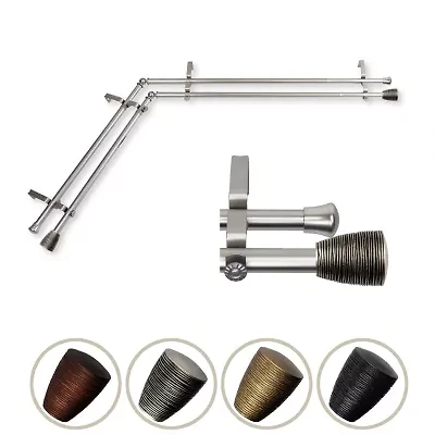 Rod Desyne Tarzan Corner Double Curtain