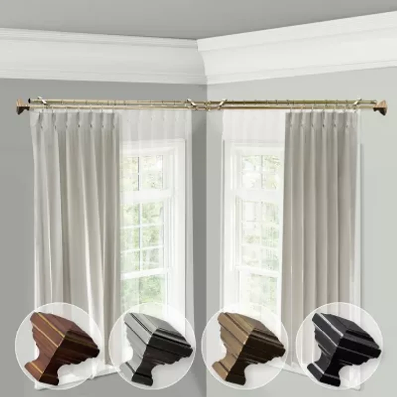 Rod Desyne Eudora Corner Double Curtain