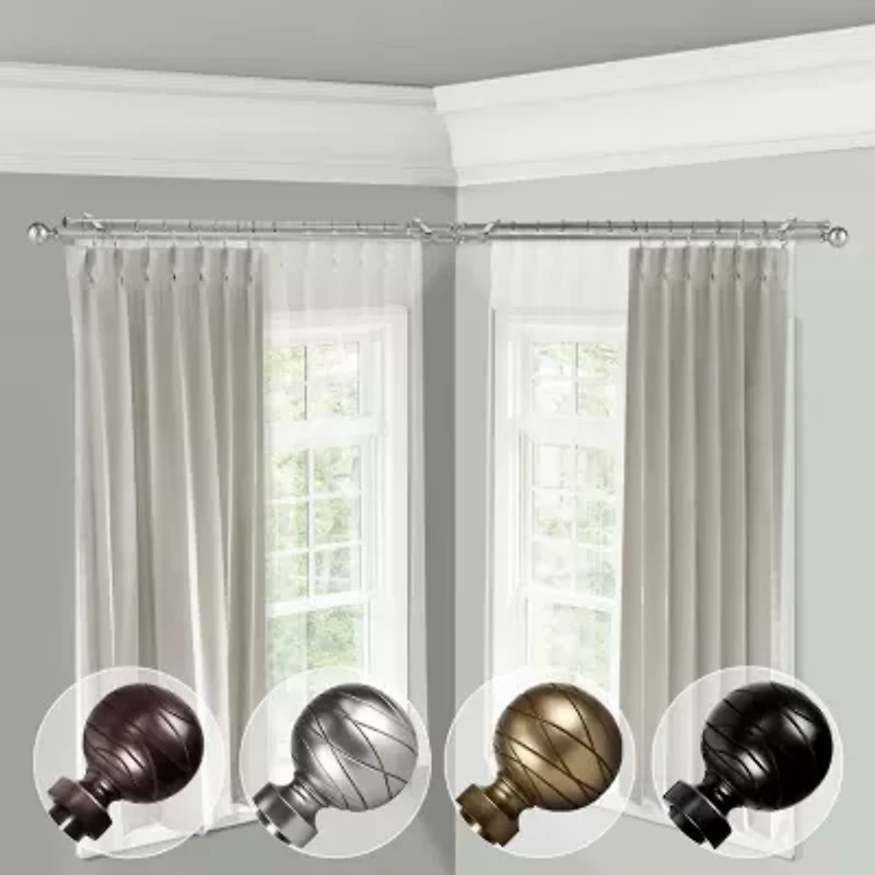Rod Desyne Arman Corner Double Curtain