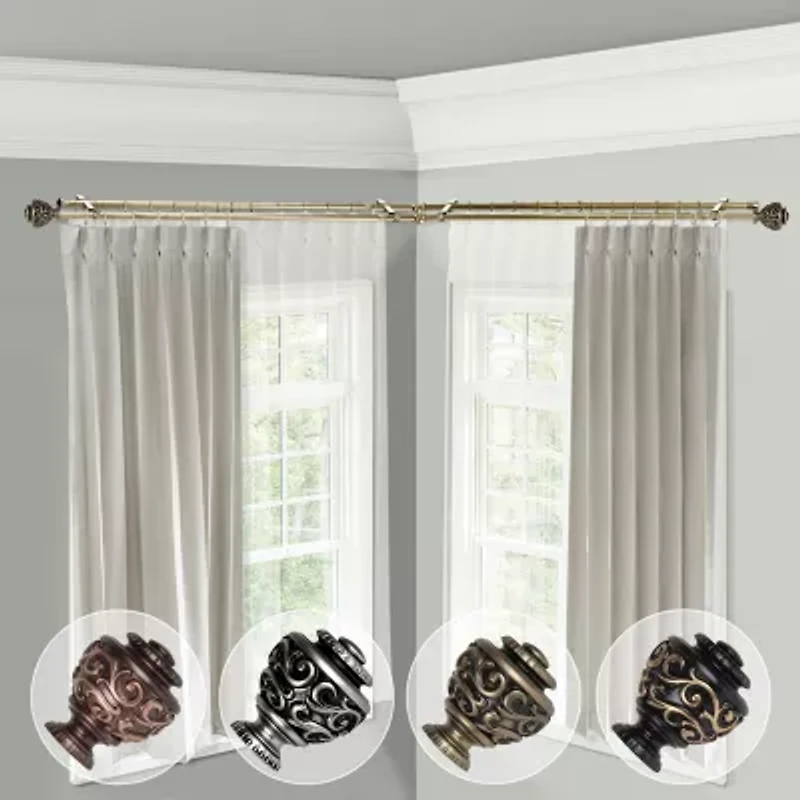 Rod Desyne Eleanor Corner Double Curtain