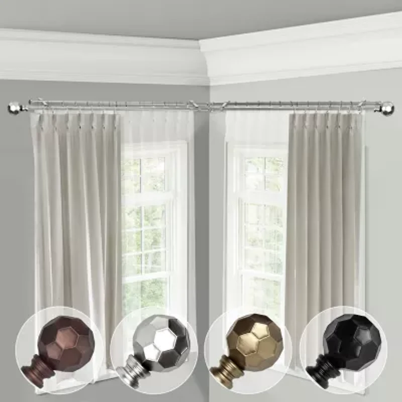 Rod Desyne Christiano Corner Double Curtain