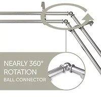 Rod Desyne Christiano Corner Double Curtain