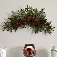 Nearly Natural 28in Teardrop Indoor Christmas Swag