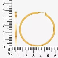Womens 10K Gold 53mm Hoop Earrings