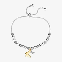 Footnotes Dreams Womens Cubic Zirconia Butterfly Bolo Bracelet