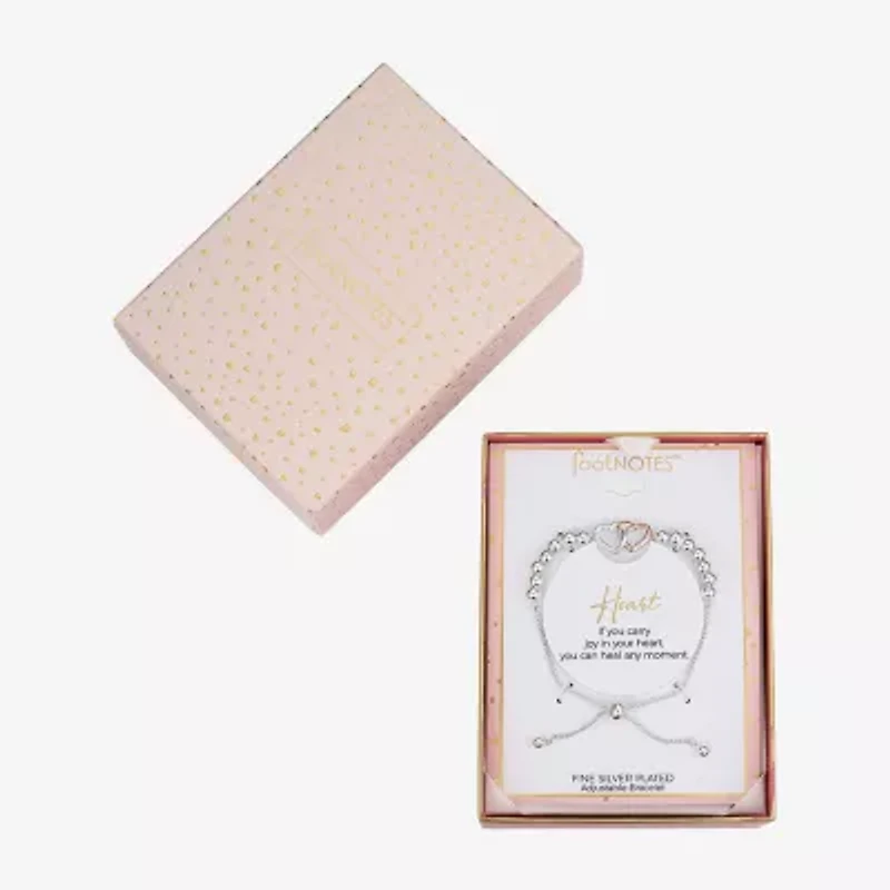 Footnotes Womens Heart Bolo Bracelet