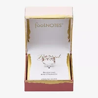 Footnotes Beautiful Womens Cubic Zirconia Sterling Silver Bypass  Band
