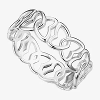 Footnotes Brave Womens 6.5MM Sterling Silver Butterfly Band