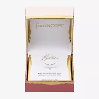 Footnotes Believe Womens Cubic Zirconia Sterling Silver Butterfly Bypass  Band