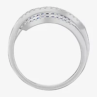 Womens Lab Created Emerald, Sapphire or Ruby 14K Gold Over Silver Sterling Cocktail Ring