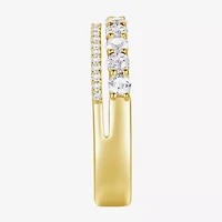 Womens Lab Created Gemstone 14K Gold Over Silver Stackable Rings