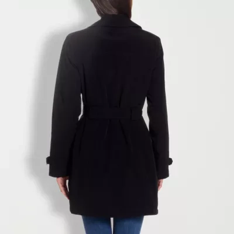 Gallery Womens Belted Midweight Trench Coat