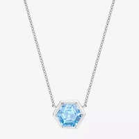 Gemstone Sterling Silver Pendant Necklace