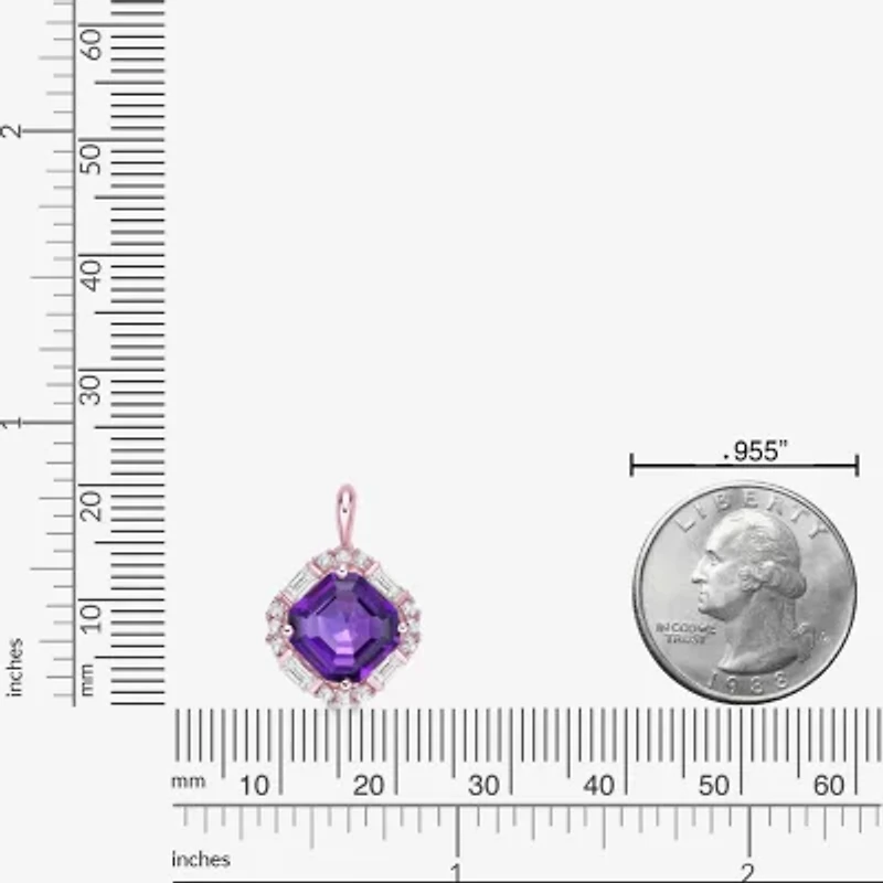 Gemstone Sterling Silver Pendant Necklace