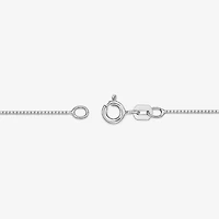 Womens Genuine Blue Aquamarine 10K White Gold 18 Inch Pendant Necklace