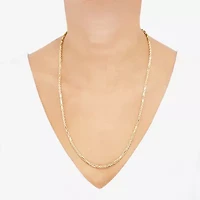 Unisex Adult 10K Gold 24 Inch Rope Chain Necklace