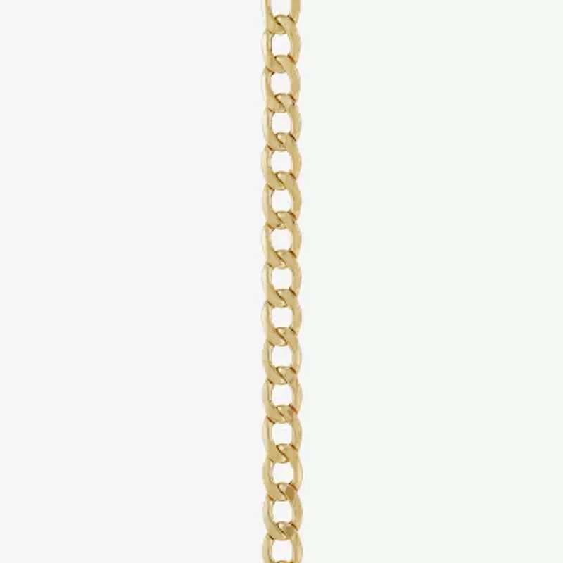 Made in Italy Unisex Adult 14K Gold 22 Inch Curb Chain Necklace