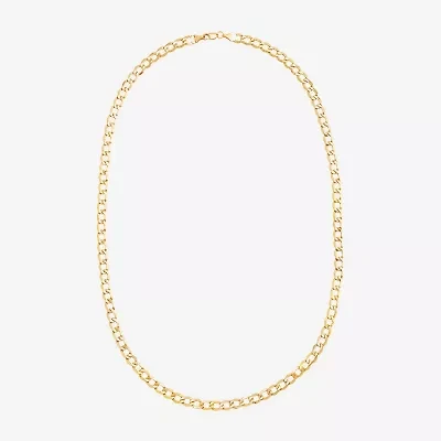 Made in Italy Unisex Adult 14K Gold 22 Inch Curb Chain Necklace