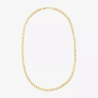 Made in Italy Unisex Adult 14K Gold 22 Inch Curb Chain Necklace