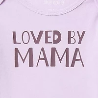 Okie Dokie Baby Girls Round Neck Long Sleeve Rib Bodysuit