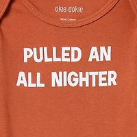Okie Dokie Baby Unisex Round Neck Long Sleeve Rib Bodysuit