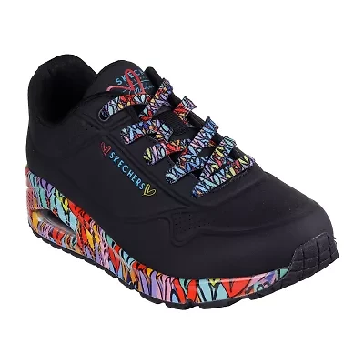 Skechers Uno Ravaged Love Womens Sneakers