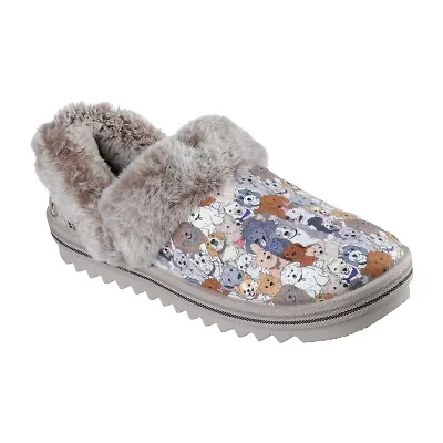 Skechers Bobs Cozy Kiss Paw Jams Womens Memory Foam Slip-On Slippers