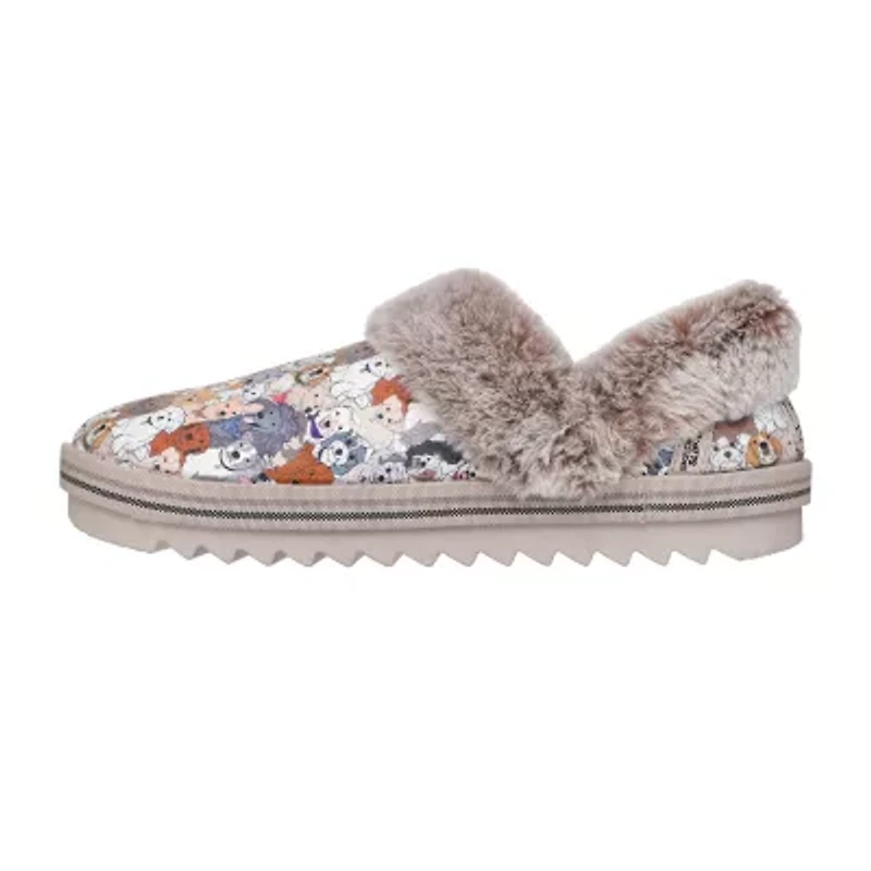 Skechers Bobs Cozy Kiss Paw Jams Womens Memory Foam Slip-On Slippers