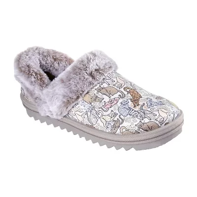 Skechers Bobs Cozy Kiss Purrfect Womens Memory Foam Slip-On Slippers