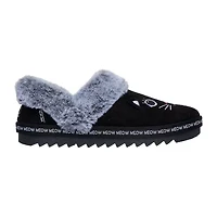 Skechers Bobs Cozy Kiss Meow Pjs Womens Memory Foam Slip-On Slippers