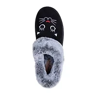 Skechers Bobs Cozy Kiss Meow Pjs Womens Memory Foam Slip-On Slippers