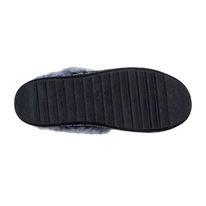 Skechers Bobs Cozy Kiss Meow Pjs Womens Memory Foam Slip-On Slippers