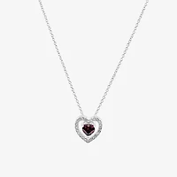 Sparkle Allure Light Up Box Womens Cubic Zirconia Pure Silver Over Brass Heart -pc. Jewelry Set