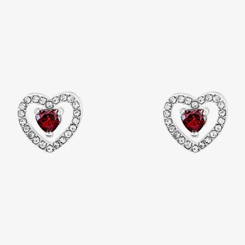 Sparkle Allure Light Up Box Womens Cubic Zirconia Pure Silver Over Brass Heart -pc. Jewelry Set
