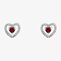 Sparkle Allure Light Up Box Womens Cubic Zirconia Pure Silver Over Brass Heart -pc. Jewelry Set