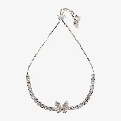 Sparkle Allure Light Up Box Womens Cubic Zirconia Pure Silver Over Brass Butterfly 3-pc. Jewelry Set