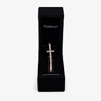 Sparkle Allure Womens Cubic Zirconia 14k Rose Gold Over Brass Cross Bangle Bracelet
