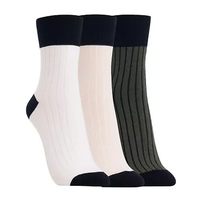 Clarks Womens 3 Pair Low Cut Socks