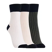 Clarks Womens 3 Pair Low Cut Socks