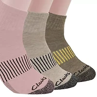 Clarks Womens 6 Pair Low Cut Socks